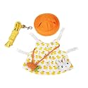 Guinea Pig Clothes,Soft Bunny Ferret Clothes with Pet Rabbit Harness and Leash Mini Hat Bag Cute Brooch for Kitten Small Animal Collars