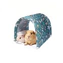 Guinea Pig Hideout Tunnel, Washable Large Fleece Guinea Pigs Toys for Small Animal Habitat, Sturdy Anti-Chew Guinea Pig’s Hides for Bunny, Chinchilla (8.2×8.6 inch)
