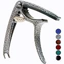 Guitar Capo for Acoustic Electric Guitar Ukulele, Argent Black