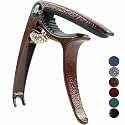 Guitar Capo for Acoustic Electric Guitar Ukulele, Wine Red