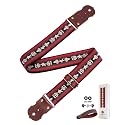 Guitar Strap - 2" Wide Thick Real Cowhide Ends,Safety &amp; Durable Guitar Straps with Soft Embroidery Adjustable Strap,Abstract Patterns