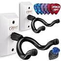 Guitar Wall Hanger 2 Pack U-Shaped White Mount