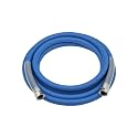Guitrees 2026 Upgraded Leader Garden Hose 15ft x 5/8", Heavy Duty Short Water Hose, Female to Female Nickel-plated Brass Fittings, Five Layered Braiding, 1000PSI Burst, 300PSI Working (Blue)