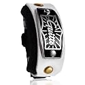 GUITTO Guitar String Mute Dampener, Fretboard Muting Wraps with Built-in Pick Holder for Electric Acoustic Guitar Bass, Adjustable Neck Wrap String Muters for Recording and Tapping GGF-03 White