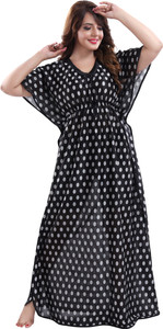 gulabi vastra women nighty grey