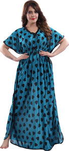 gulabi vastra women nighty green