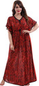 GULABI VASTRA Women Nighty (Red)