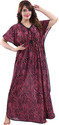 GULABI VASTRA Women Nighty (Pink)