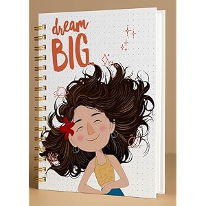 a5 premium hardcover diary notebook  free bookmark  23 x 15 cm  120 gsm 80 dotted pages  waterproof cover  perfect for journaling amp gifting but first coffee
