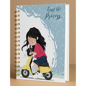 a5 premium hardcover diary notebook  free bookmark  23 x 15 cm  120 gsm 80 dotted pages  waterproof cover  perfect for journaling amp gifting trust the process