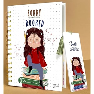 a5 premium hardcover diary notebook  free bookmark  23 x 15 cm  120 gsm 80 dotted pages  waterproof cover  perfect for journaling amp gifting sorry my weekend is booked