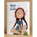A5 Premium Hardcover Diary Notebook | Free Bookmark | 23 x 15 CM | 120 GSM, 80 Dotted Pages | Waterproof Cover | Perfect for Journaling &amp; Gifting (Music Is My Escape)