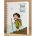 A5 Premium Hardcover Diary Notebook | Free Bookmark | 23 x 15 CM | 120 GSM, 80 Dotted Pages | Waterproof Cover | Perfect for Journaling &amp; Gifting (Leave Road, Take Trials (Man))