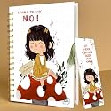 A5 Premium Hardcover Diary Notebook | Free Bookmark | 23 x 15 CM | 120 GSM, 80 Lined Pages | Waterproof Cover | Perfect for Journaling &amp; Gifting (Learn To Say No!)