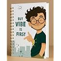 A5 Premium Hardcover Diary Notebook | Free Bookmark | 23 x 15 CM | 120 GSM, 80 Dotted Pages | Waterproof Cover | Perfect for Journaling &amp; Gifting (But Vibe Is First)