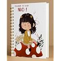 A5 Premium Hardcover Diary Notebook | Free Bookmark | 23 x 15 CM | 120 GSM, 80 Dotted Pages | Waterproof Cover | Perfect for Journaling &amp; Gifting (Learn To Say No!)