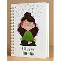 A5 Premium Hardcover Diary Notebook | Free Bookmark | 23 x 15 CM | 120 GSM, 80 Lined Pages | Waterproof Cover | Perfect for Journaling &amp; Gifting (Focus On The Good)