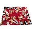 GULDASTA Acrylic Carpet 6x8 Feet Large Area Rug for Living Room Bedroom, Soft Thick Washable Anti Slip Floor Carpet Home Decor