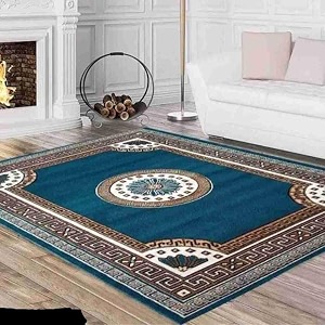GULDASTA Blue Carpet 6x8 Feet for Living