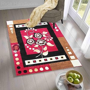guldasta floral carpet size 6x8 feet soft multi-color living room bedroom area rug anti-slip home decor