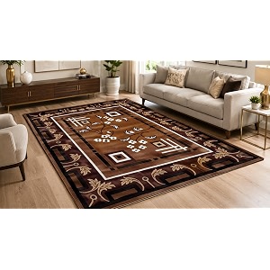 GULDASTA Gold Carpet for Living Room 6x8