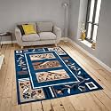 GULDASTA Large BCF Carpet 6x8 Feet Premium Anti-Slip Area Rug for Living Room Bedroom Washable Soft Home Decor