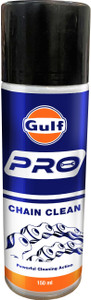 gulf pro chain clean fast degreasing formula chain cleaning solution  compatible with o x z-ring chain oil