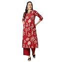 GULMOHAR JAIPUR Women39s Rayon Calf Length Printed