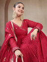 Gulmohar Jaipur Women Kurta Palazzo Dupatta Set