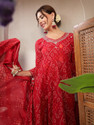 Gulmohar Jaipur Women Kurta Palazzo Dupatta Set