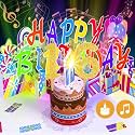 Gumry 16th Pop-Up Musical Birthday Card with Blowable LED Candle for Teens