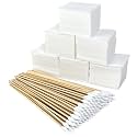 Gun Cleaning Supplies Kit for All Firearms - with 2'' Lint-Free Patches & 6'' Long Cotton Swabs - Professional Handgun, Rifle & Shotgun Maintenance for Hunters & Sport Shooters