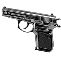 Gun Gas Lighter | 7.65 cm Pistol Shaped Heavy Metal Body | Pull Back Flame Lighter with Stand & Holster|Model CZ-83 (Brown)