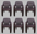 Gunatit Plastic Living Room Chair (Finish Color - Design 3 - PO6, Pre-assembled)