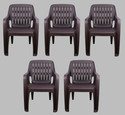 Gunatit Plastic Living Room Chair (Finish Color - Design 3 - PO5, Pre-assembled)