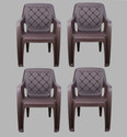 Gunatit Plastic Living Room Chair (Finish Color - Design 1 - PO4, Pre-assembled)