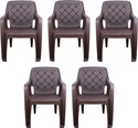 Gunatit Plastic Living Room Chair (Finish Color - Design 4 - PO5, Pre-assembled)