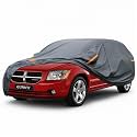 GUNHYI Premium Car Cover Custom Fit Dodge Caliber, 16 Layers Heavy Duty Car Cover Waterproof All Weather with Zipper Door for Sun Rain Snow Dust Uv Protection