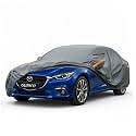 GUNHYI Premium Car Cover Custom Fit Mazda Protege, 16 Layers Heavy Duty Car Cover Waterproof All Weather with Zipper Door for Sun Rain Snow Dust Uv Protection