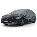 GUNHYI Premium Car Cover Custom Fit Mazda 3 Hatchback (2004-2026), 16 Layers Heavy Duty Car Cover Waterproof All Weather with Zipper Door for Sun Rain Snow Dust Uv Protection