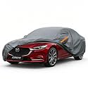 GUNHYI Premium Car Cover Custom Fit Mazda 6 Sedan, 16 Layers Heavy Duty Car Cover Waterproof All Weather with Zipper Door for Sun Rain Snow Dust Uv Protection