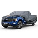 GUNHYI Premium Truck Cover Custom Fit Ford F-150 SuperCrew Short Bed 5.5ft, 16 Layers Heavy Duty Truck Cover Waterproof All Weather with Zipper Door for Sun Rain Snow Dust Uv Protection