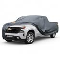 GUNHYI Premium Truck Cover Custom Fit Chevrolet Silverado 1500 Extended/Double Cab Short Bed, 16 Layers Heavy Duty Truck Cover Waterproof All Weather with Zipper Door Sun Rain Snow Dust Uv Protection
