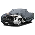 GUNHYI Premium Truck Cover Custom Fit Toyota Tundra CrewMax/Double Cab Short Bed, 16 Layers Heavy Duty Truck Cover Waterproof All Weather with Zipper Door for Sun Rain Snow Dust Uv Protection