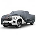 GUNHYI Premium Truck Cover Custom Fit GMC Sierra 1500 Crew Cab Short Bed, 16 Layers Heavy Duty Truck Cover Waterproof All Weather with Zipper Door for Sun Rain Snow Dust Uv Protection