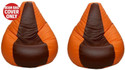 Gunj Large Tear Drop Bean Bag Cover  (Without Beans)