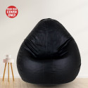 Gunj Large Tear Drop Bean Bag Cover  (Without Beans)