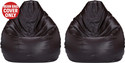 Gunj XL Tear Drop Bean Bag Cover  (Without Beans)