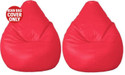Gunj XL Tear Drop Bean Bag Cover  (Without Beans)