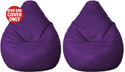 Gunj XXXL Tear Drop Bean Bag Cover  (Without Beans)